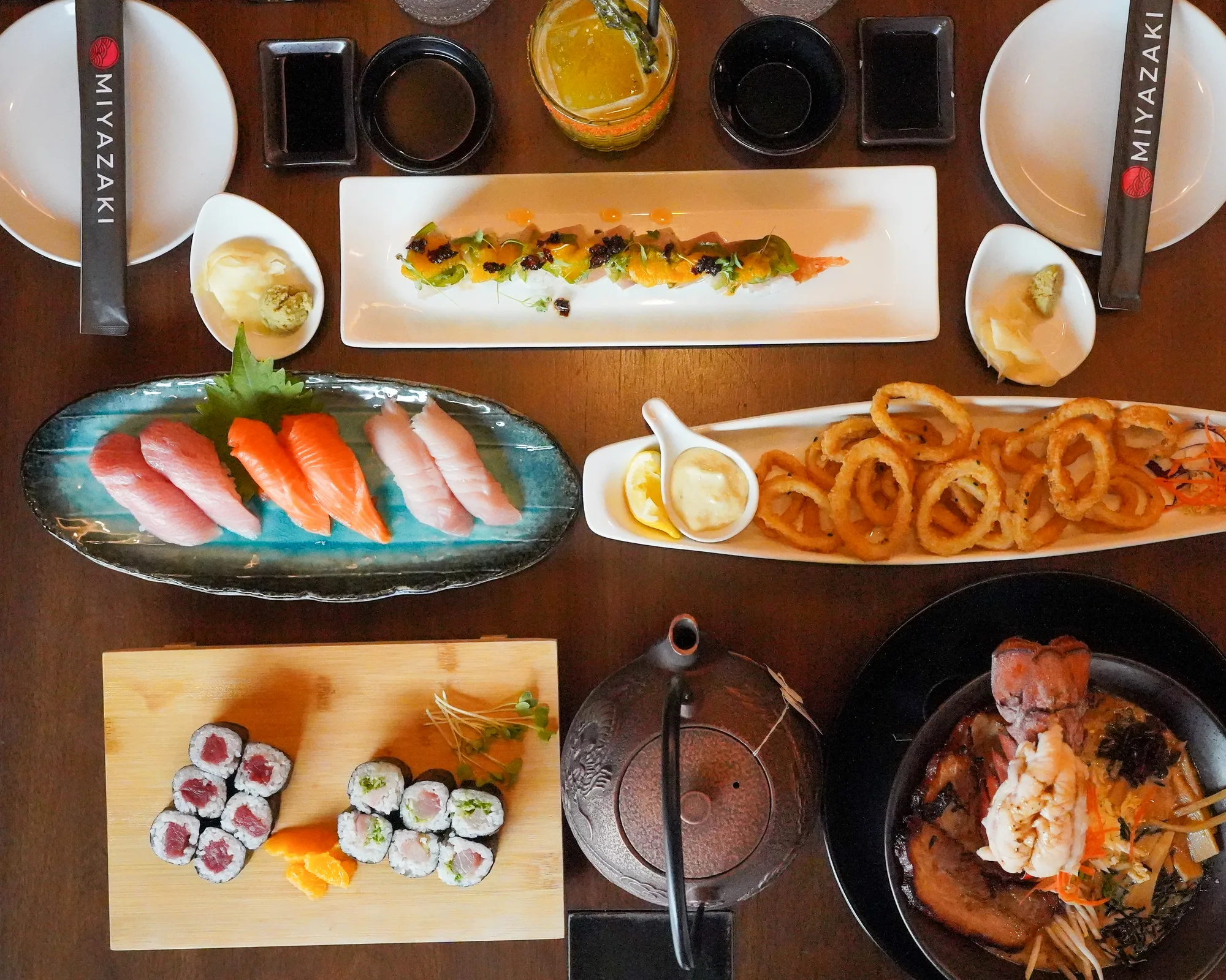 Assorted foods found at the restaurant