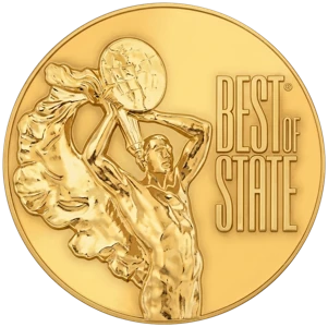 Best of State award medal